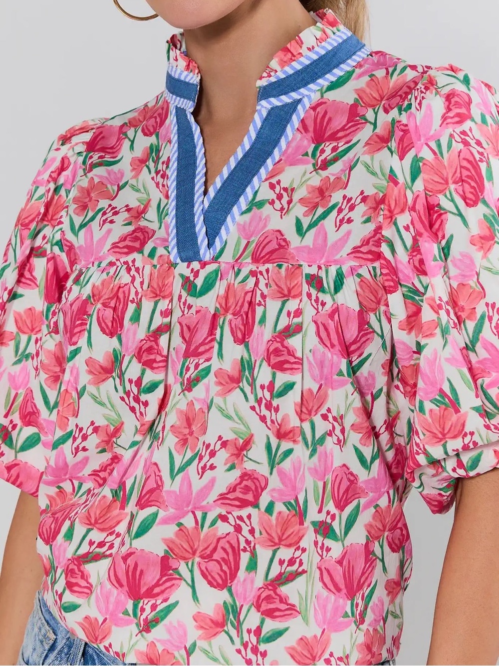 THML Floral Print Top - Picture 2 of 8